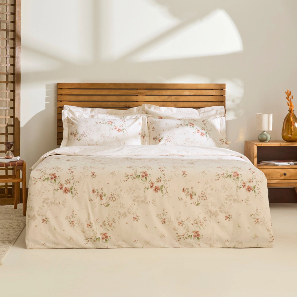 Kaşmir Home Lorente Çift Kişilik Nevresim Takımı Somon görseli 1