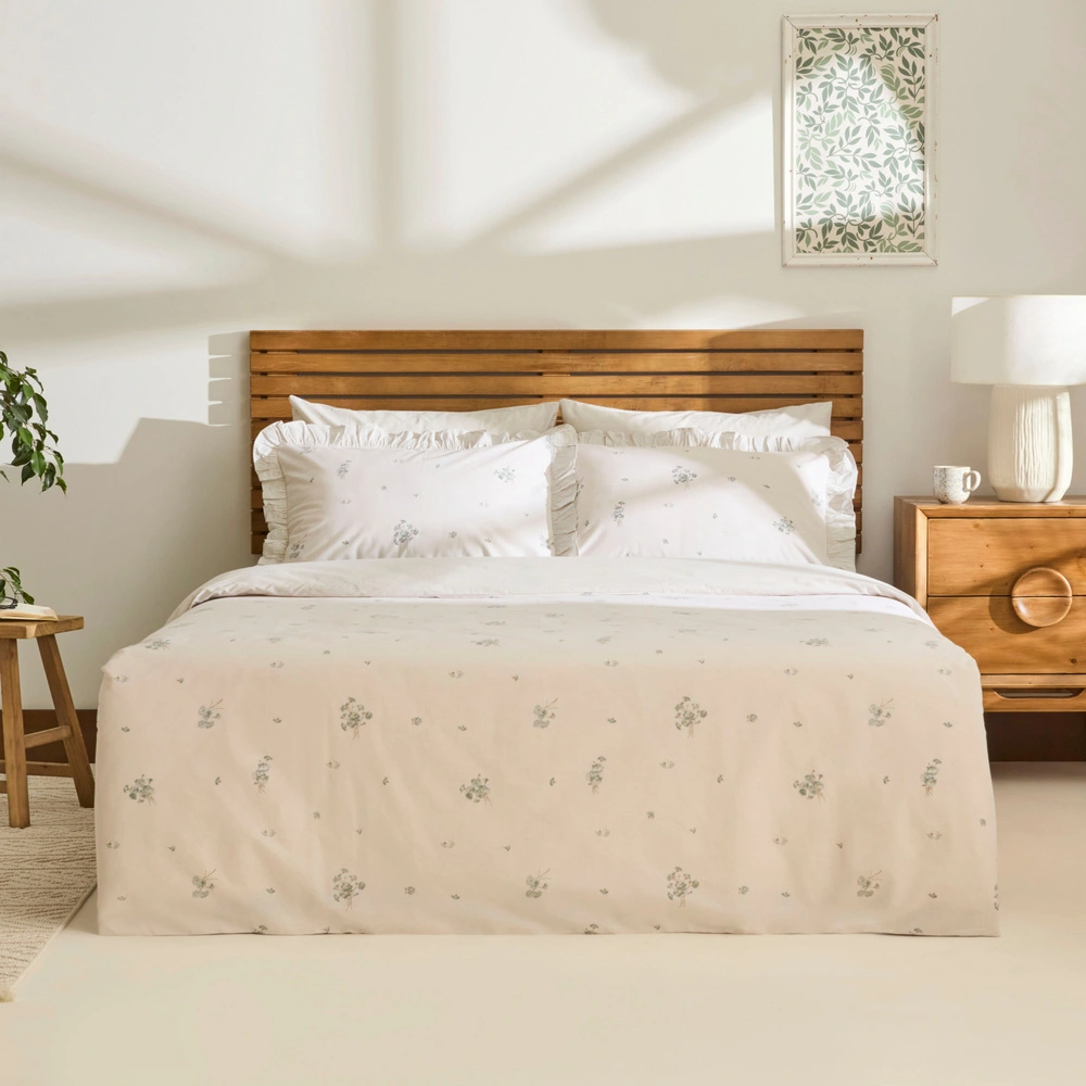 Kaşmir Home Levina %100 Pamuk Çift Kişilik Nevresim Takımı Mint görseli 1