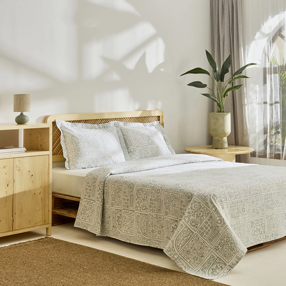 Kaşmir Home Hanne Çift Kişilik Pike Takımı Mint görseli 2