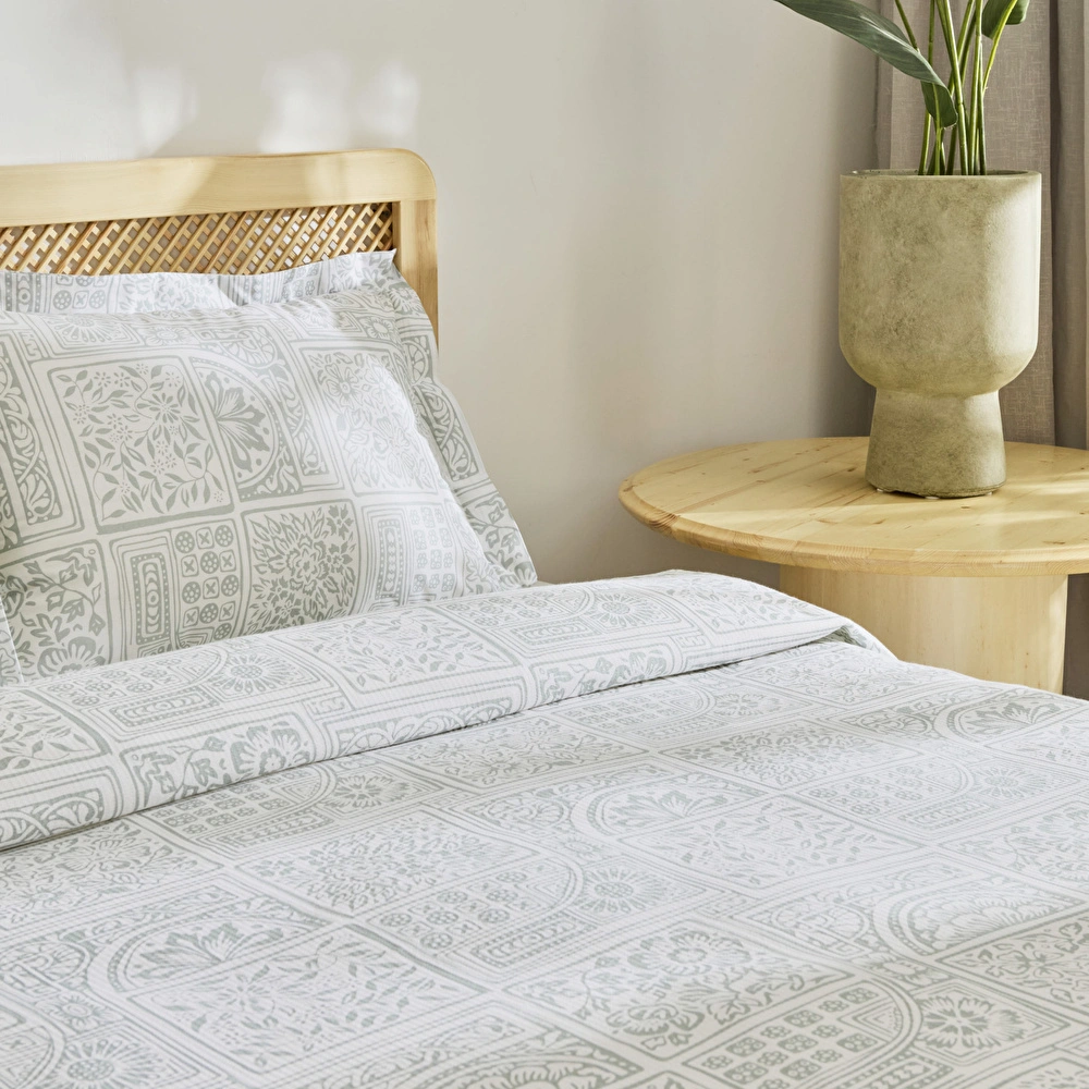 Kaşmir Home Hanne Çift Kişilik Pike Takımı Mint görseli 8