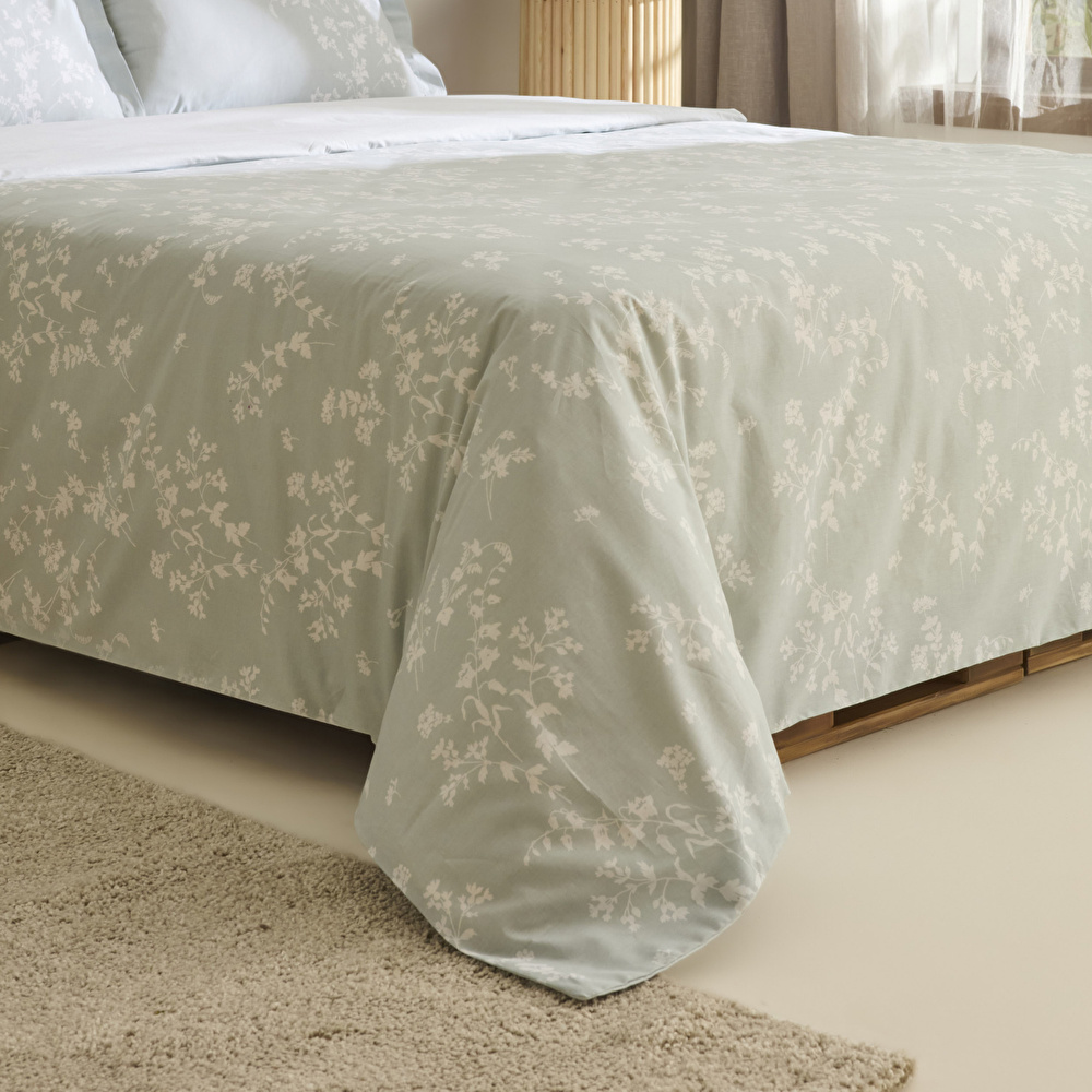 Kaşmir Home Fancy %100 Pamuk Çift Kişilik Nevresim Takımı Mint  görseli 3