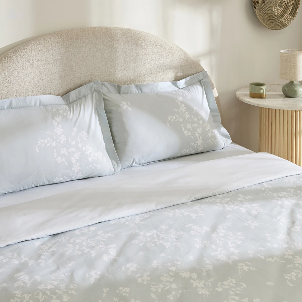 Kaşmir Home Fancy %100 Pamuk Çift Kişilik Nevresim Takımı Mint  görseli 4