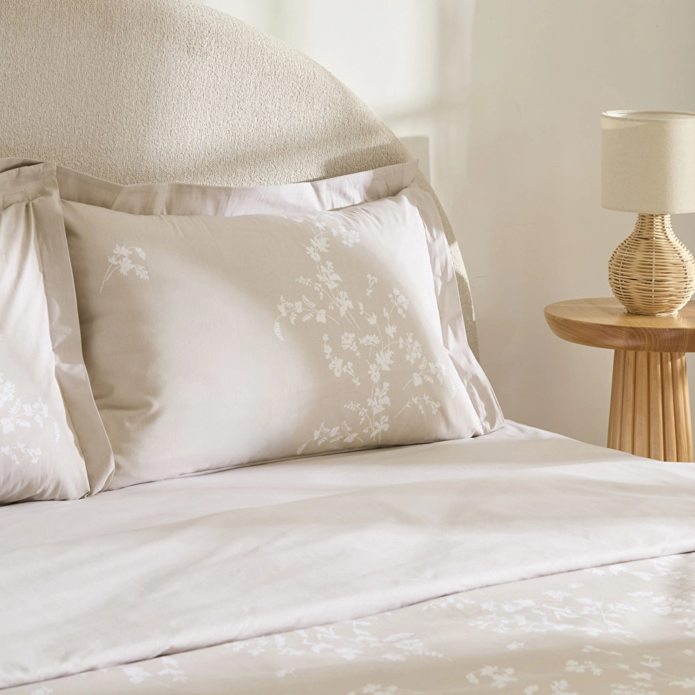 Kaşmir Home Fancy %100 Pamuk Çift Kişilik Nevresim Takımı Bej  görseli 5