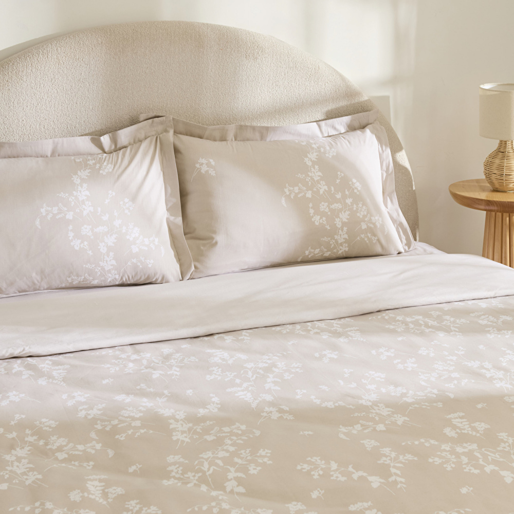 Kaşmir Home Fancy %100 Pamuk Tek Kişilik Nevresim Takımı Bej  görseli 5