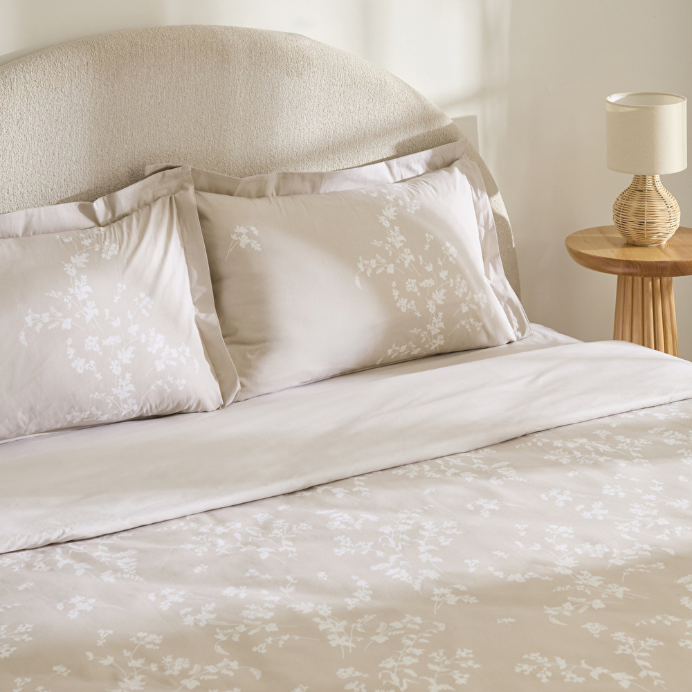 Kaşmir Home Fancy %100 Pamuk Tek Kişilik Nevresim Takımı Bej  görseli 7