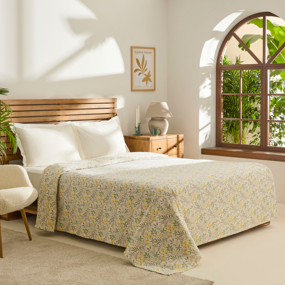 Kaşmir Home Hedda %100 Pamuk Tek Kişilik Pike Yeşil  görseli 2