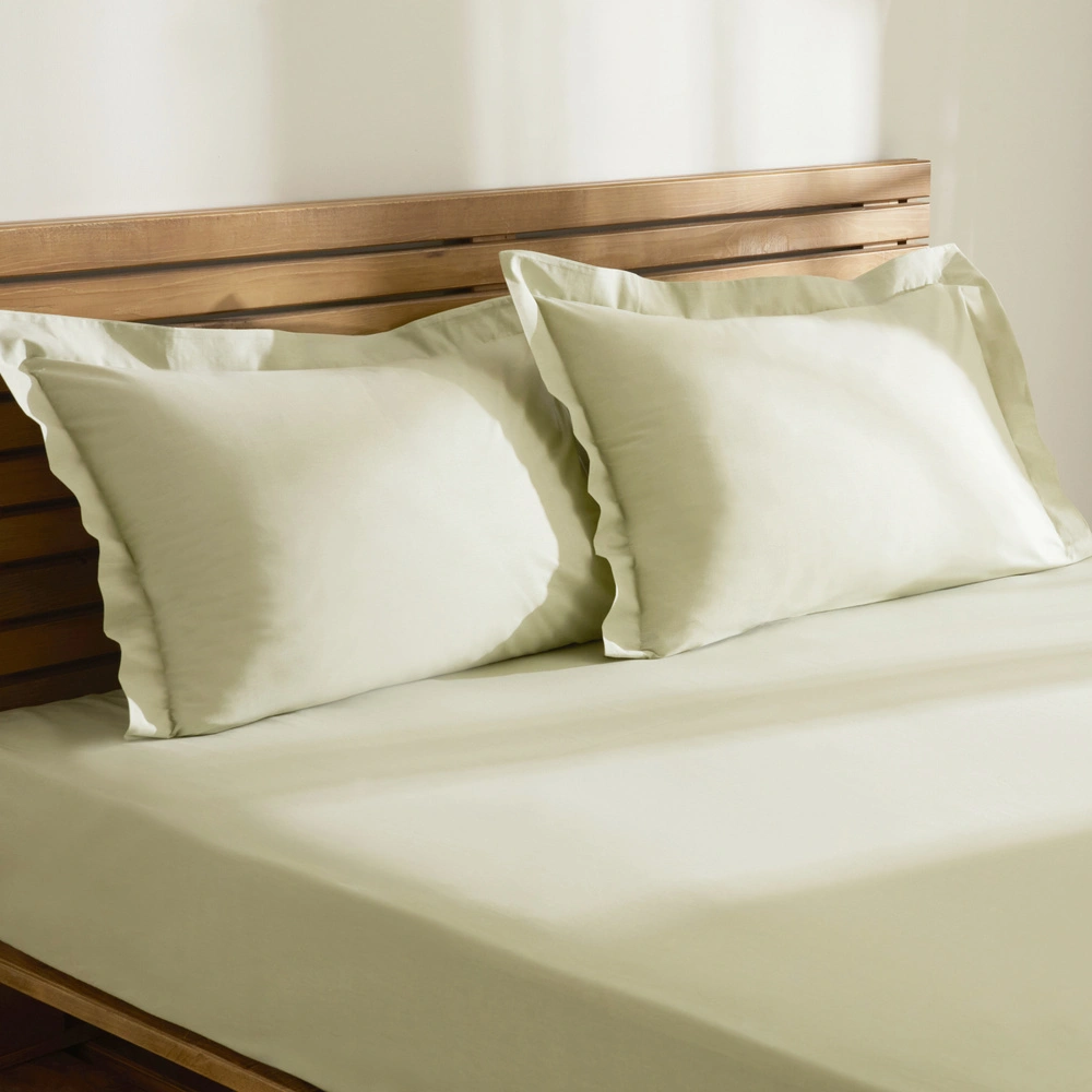 Kaşmir Home Basic %100 Pamuk Çift Kişilik Çarşaf Takımı Çağla görseli 1