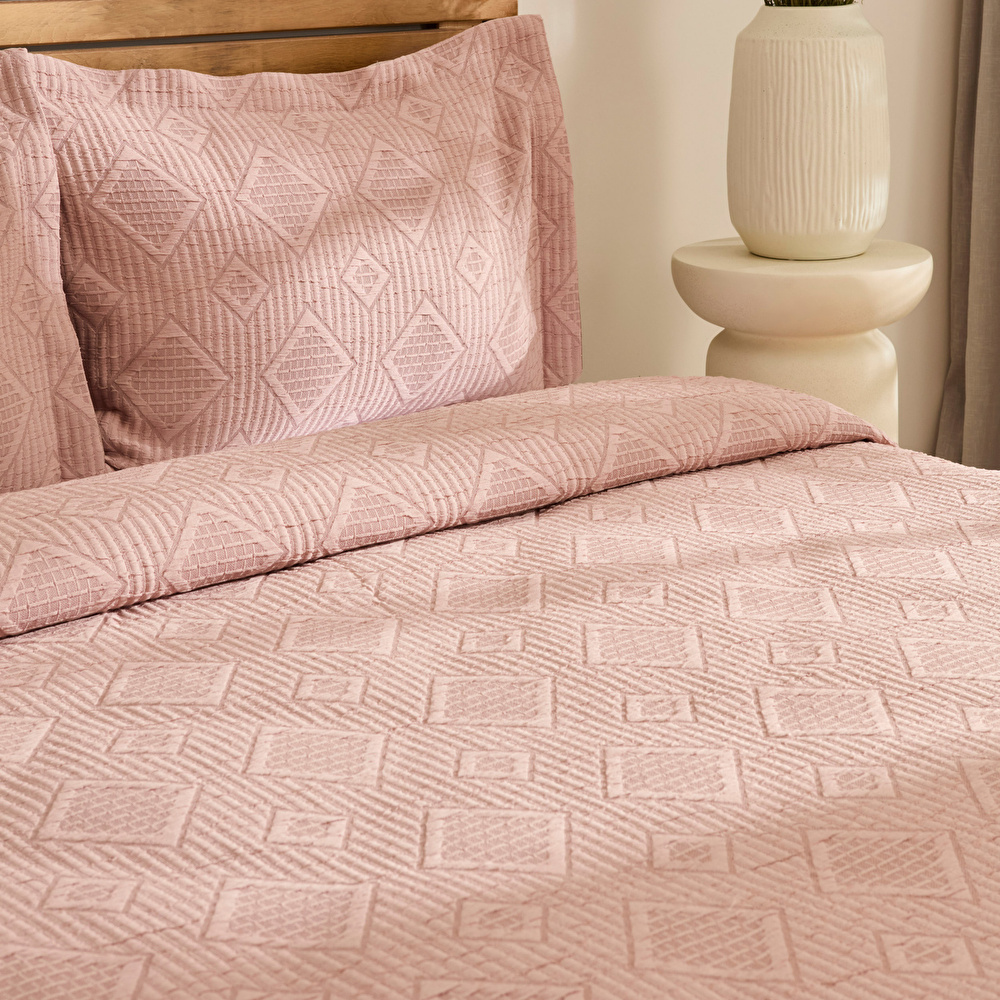 Kaşmir Home Serenty Çift Kişilik Yatak Örtüsü Takımı Rose  görseli 7