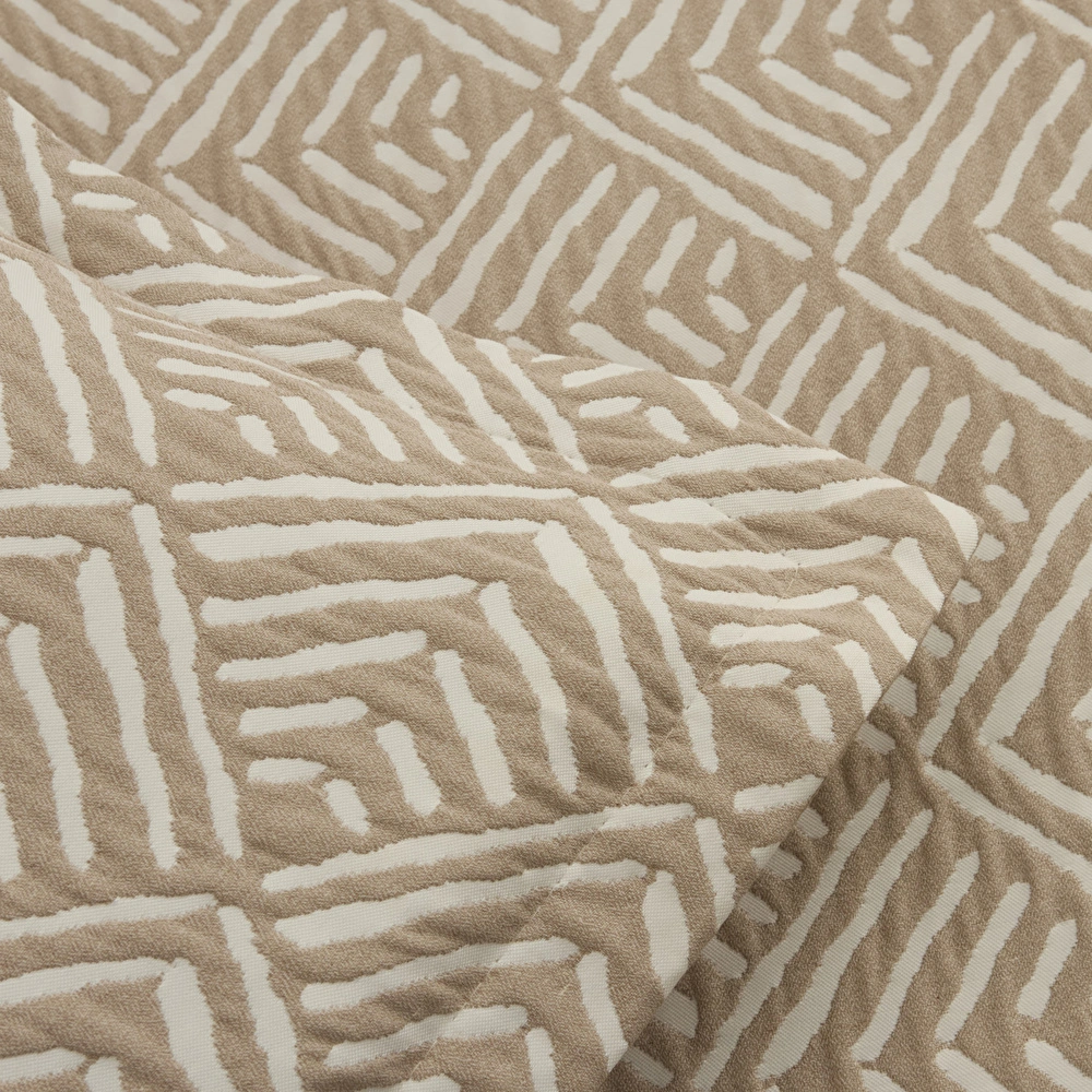 Kaşmir Home Space Çift Kişilik Yatak Örtüsü Takımı Bej görseli 8