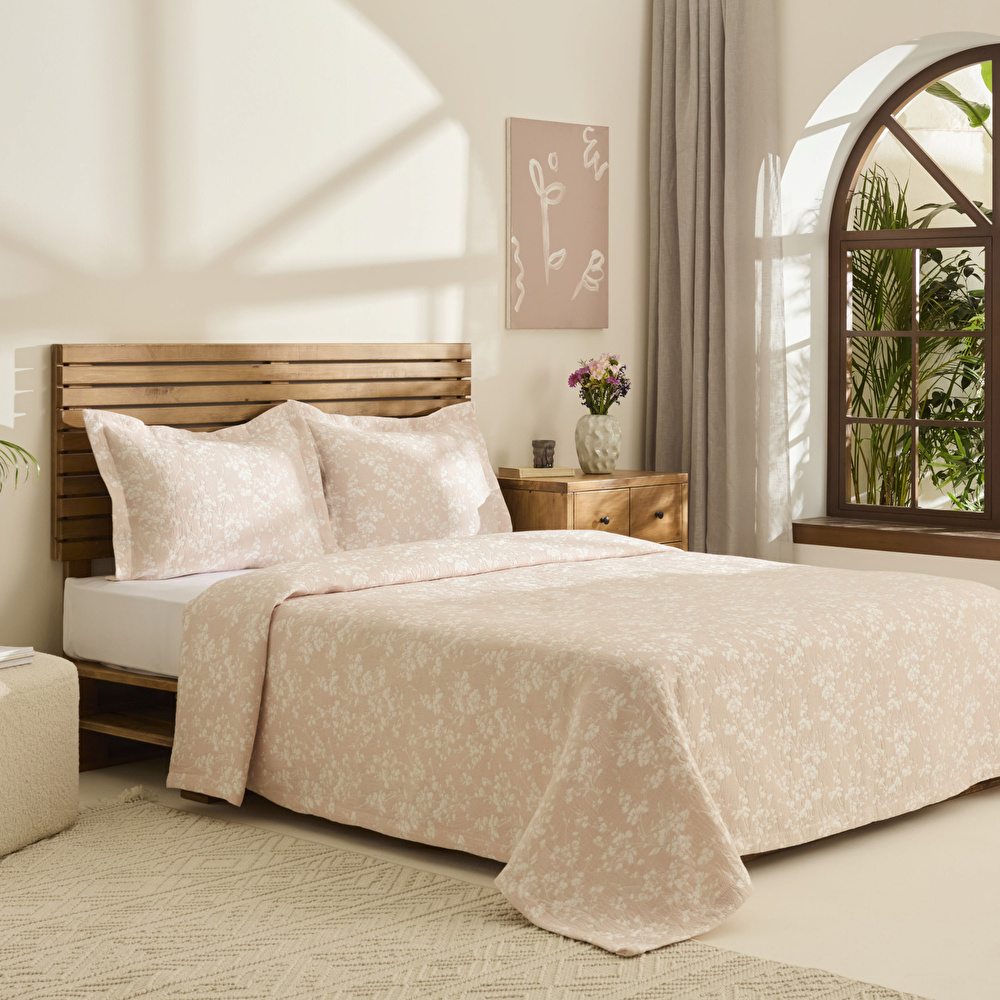 Kaşmir Home Eternal Çift Kişilik Yatak Örtüsü Takımı Rose görseli 1