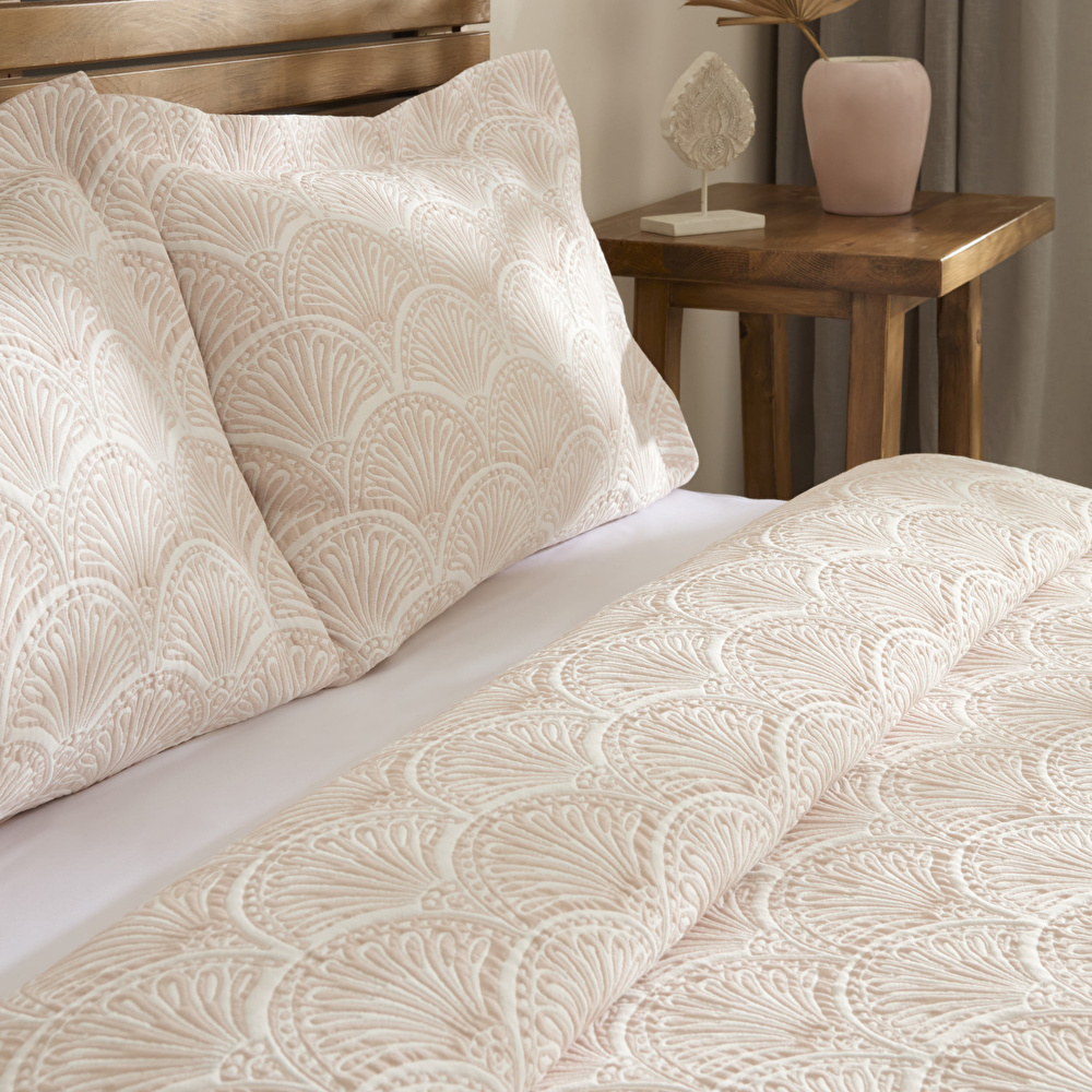 Kaşmir Home Aurora Çift Kişilik Yatak Örtüsü Takımı Rose görseli 5