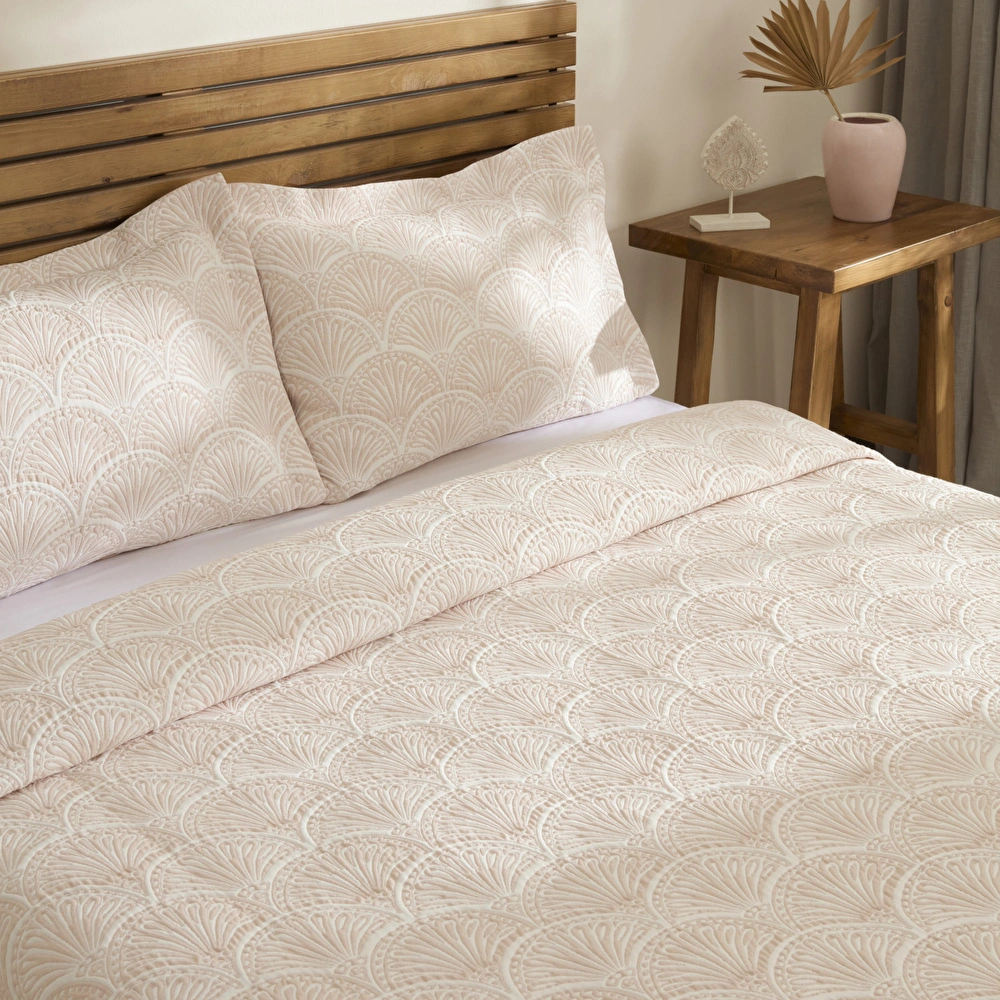 Kaşmir Home Aurora Çift Kişilik Yatak Örtüsü Takımı Rose görseli 6