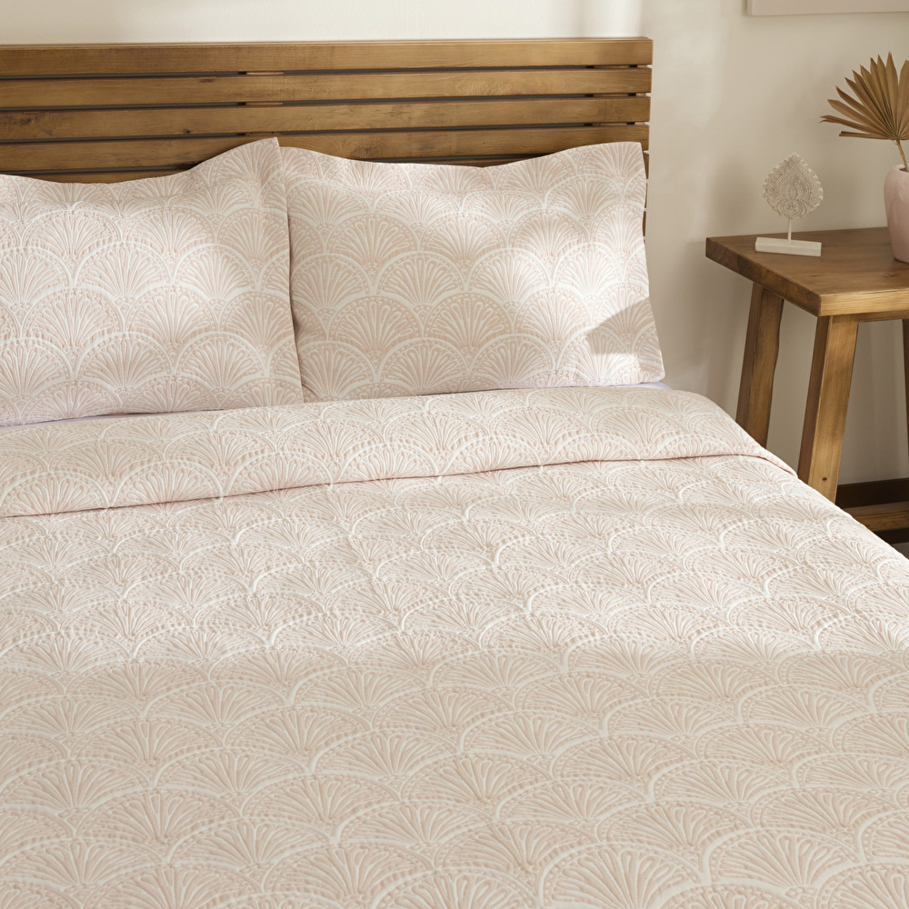 Kaşmir Home Aurora Çift Kişilik Yatak Örtüsü Takımı Rose görseli 7