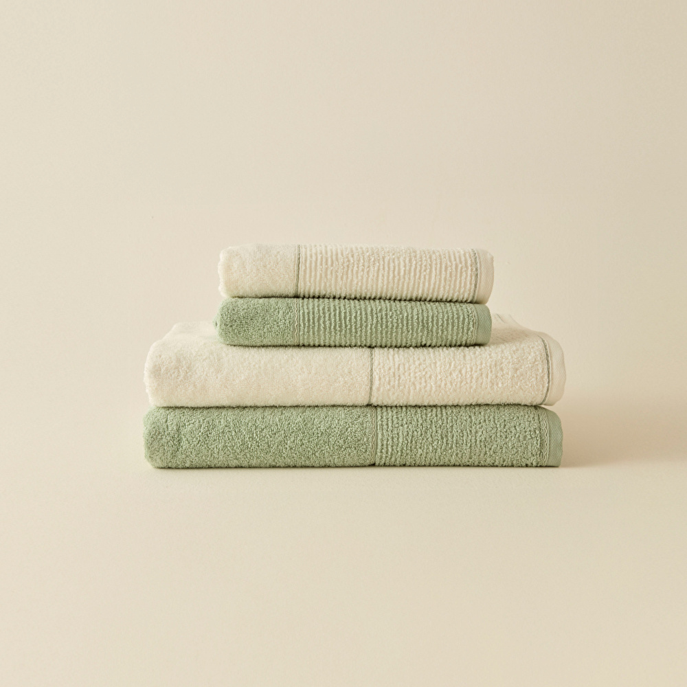 Kaşmir Home Miles Hamam Seti Çağla-Offwhite görseli 5