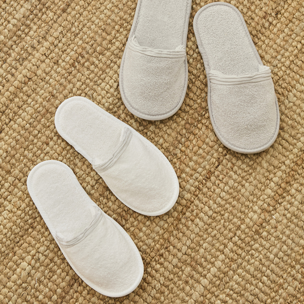 Kaşmir Home Elin 6 Parça Aile Banyo Seti Offwhite Gri görseli 5