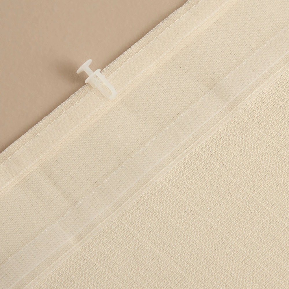 Kaşmir Home Perla Keten Fon Perde Krem 150x270 cm görseli 5