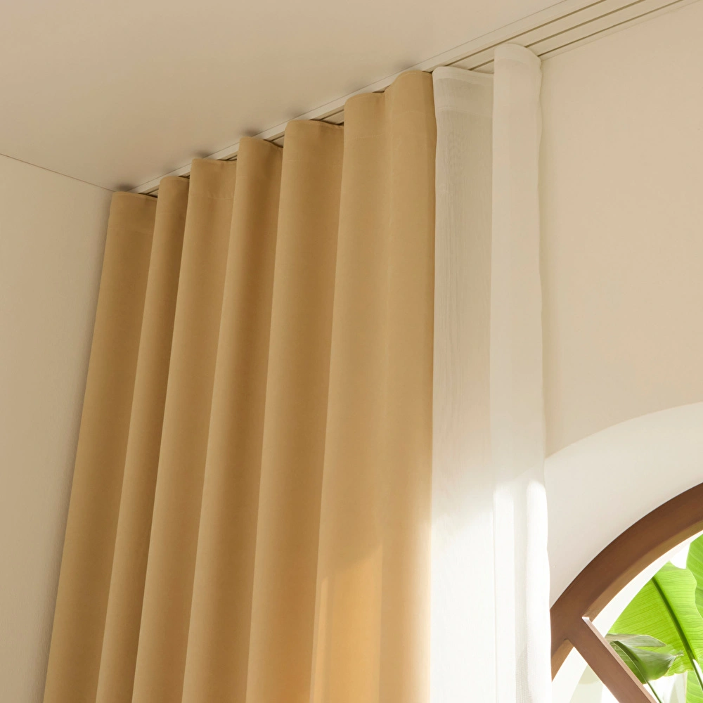 Kaşmir Home Holly Ada Fon Perde Açık Bej 150x270 cm görseli 4