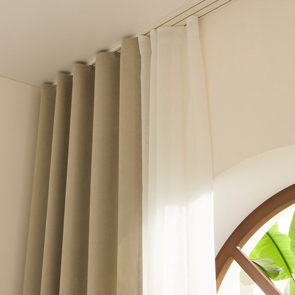 Kaşmir Home Holly Ada Fon Perde Gri 150x270 cm görseli 4
