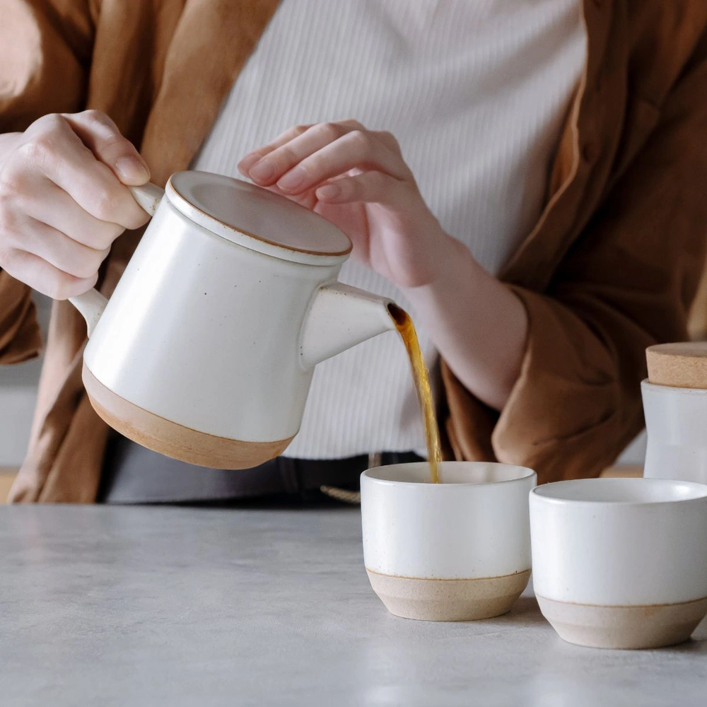 Kinto Ceramic Lab Çaydanlık 500 ml Beyaz görseli 3