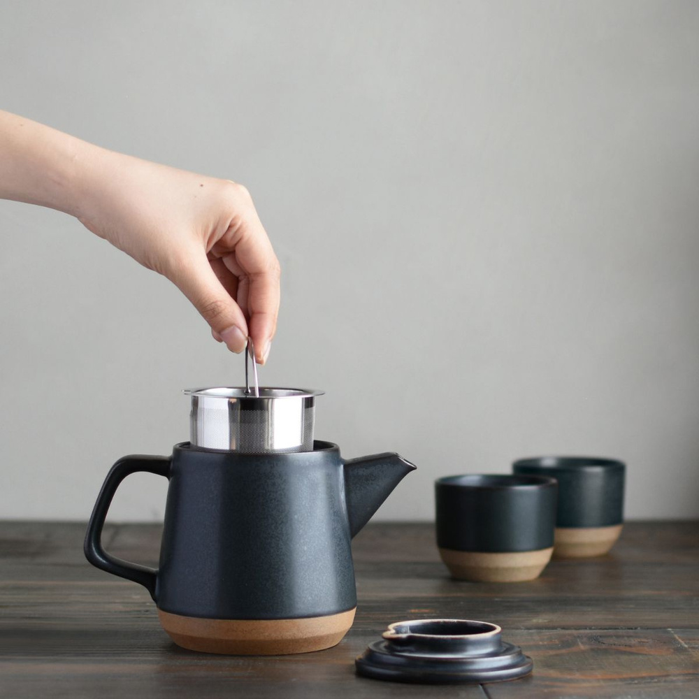 Kinto Ceramic Lab Çaydanlık 500 ml Siyah görseli 2