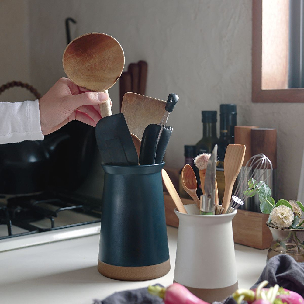 Kinto Ceramic Lab Çatal Bıçak Düzenleyici 7,5 cm Siyah  görseli 2