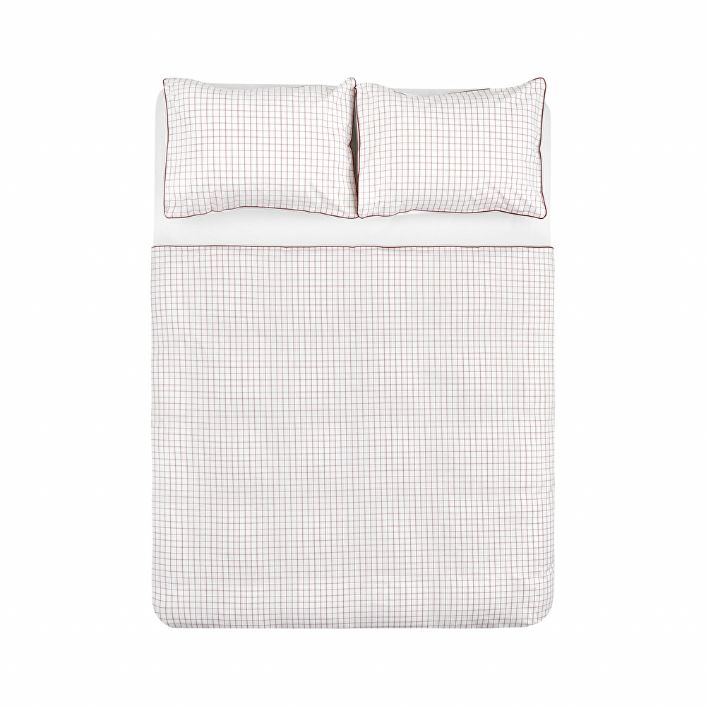 Nautica Home Daren %100 Pamuk Tek Kişilik Nevresim Takımı Red görseli 8
