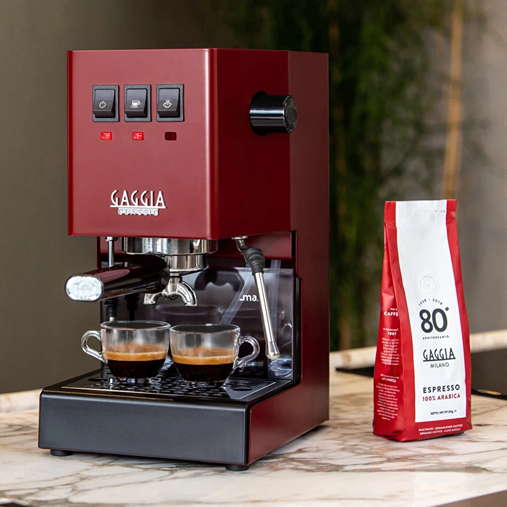 Gaggia New Classic Evo 2023 Espresso Makinesi Kırmızı görseli 3