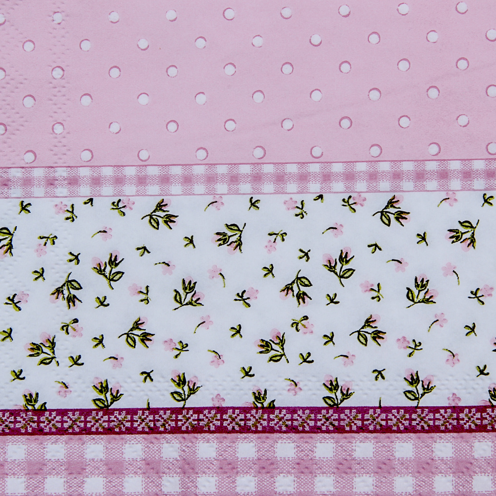 Karaca 20li Lilly Pembe Peçete 33x33 cm. görseli 1