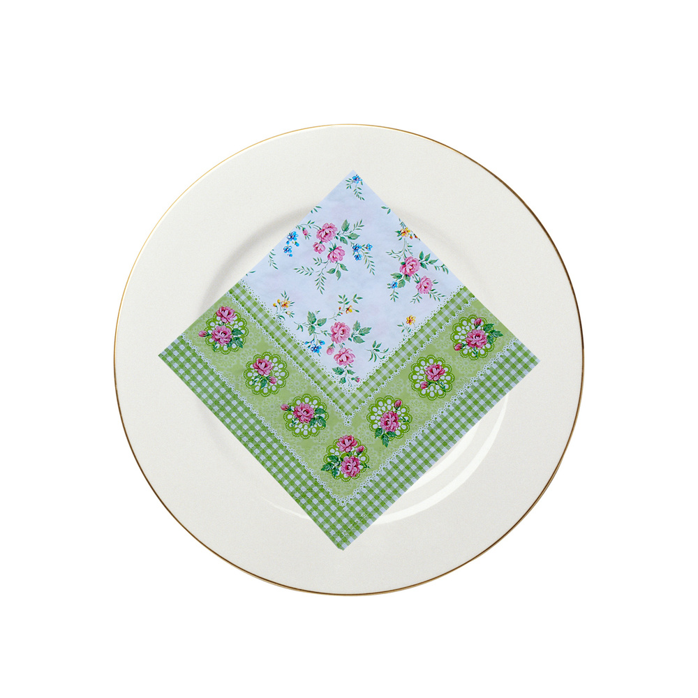 Karaca 20li Lisa Yeşil Peçete 33x33 cm görseli 2