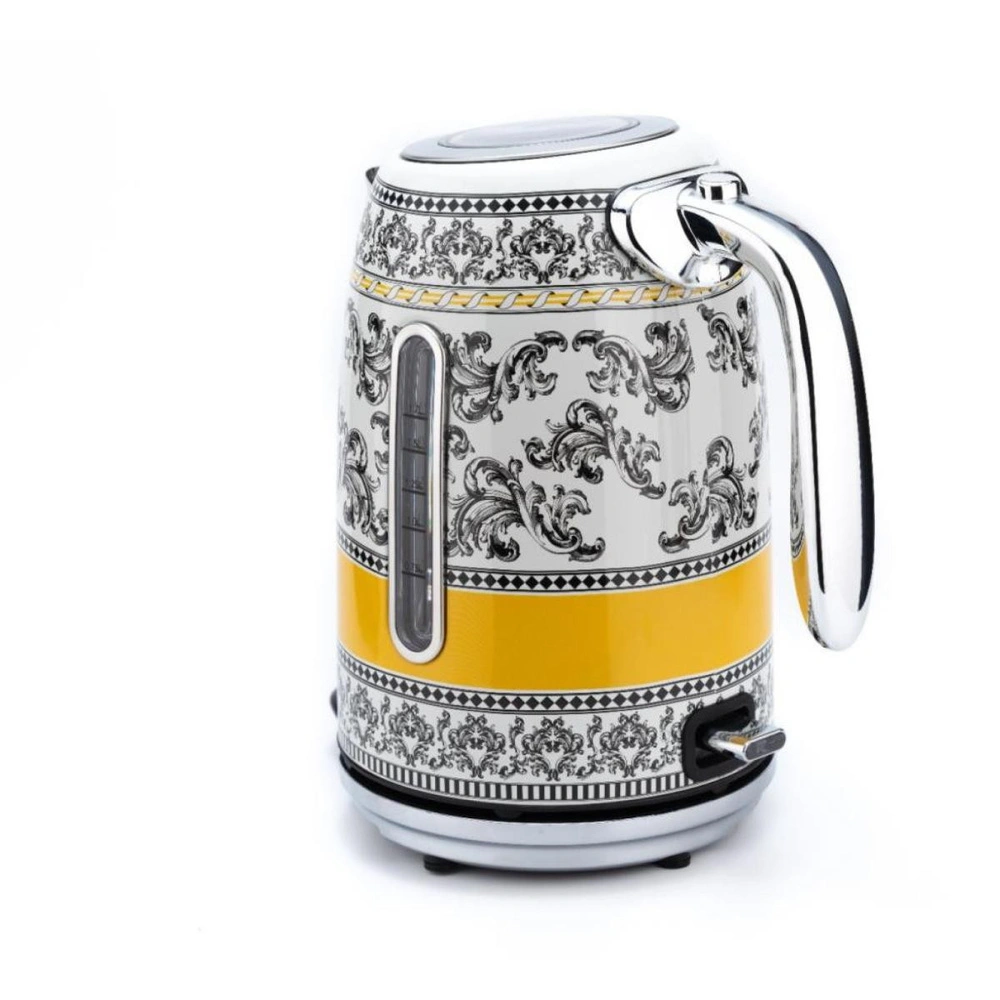 Berghoff Gem Royal Margery 1.7 Litre Sari Siyah Desenli Su Isiticisi görseli 2
