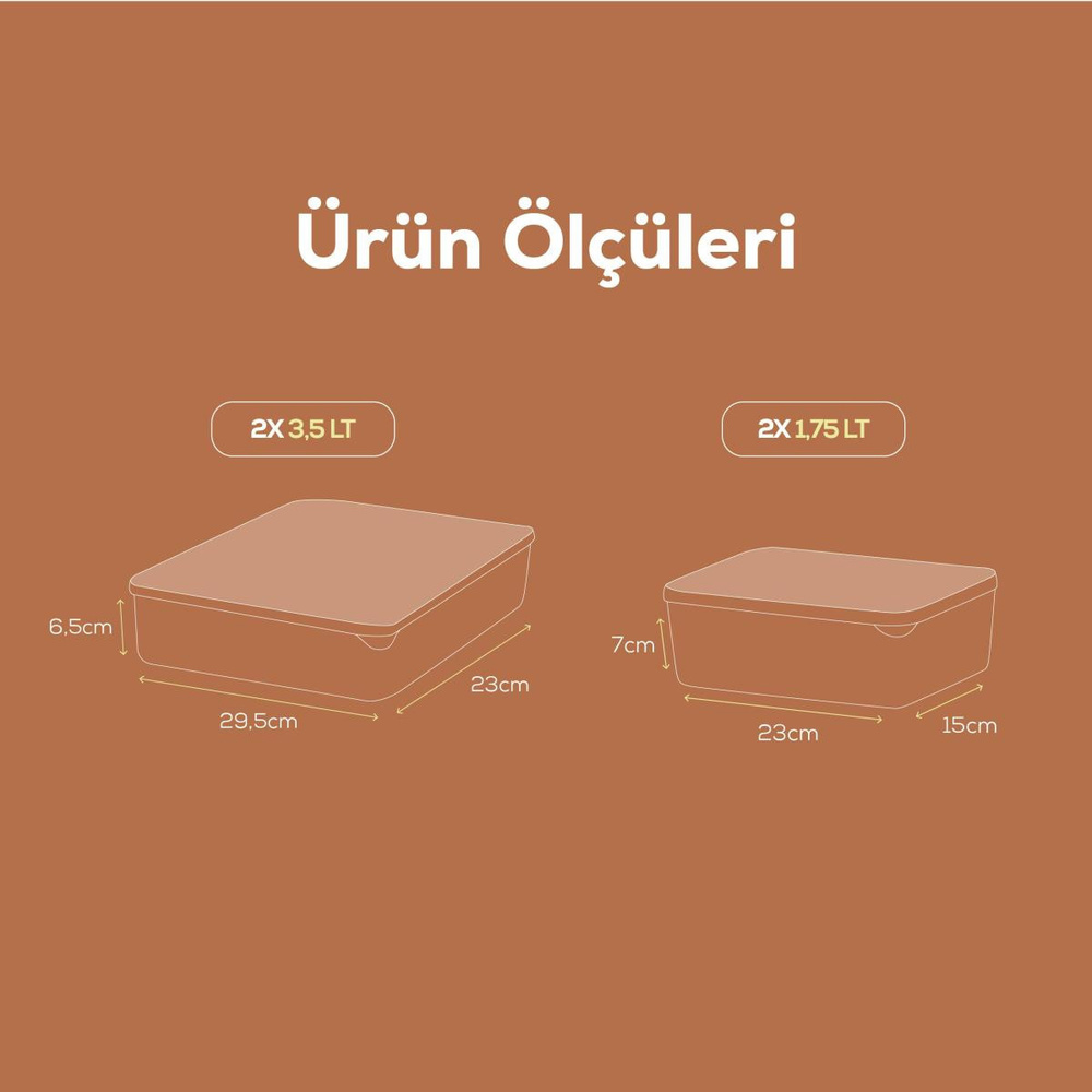 Vienev 4'lü Bella Buzdolabı Düzenleyici Antrasit 2x(3,5, 1,75 Li̇tre) görseli 2