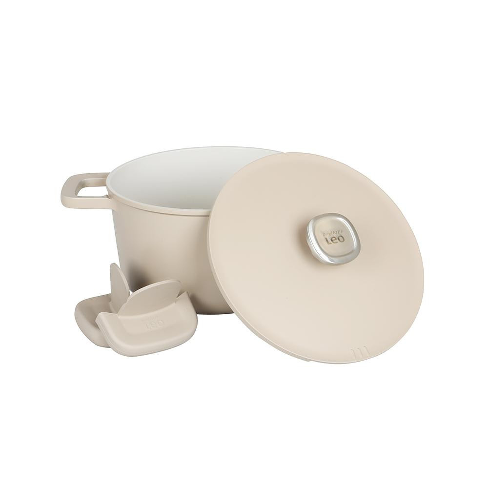 Berghoff Leo Phantom Latte Kapaklı Yapışmaz Derin Tencere 24 Cm görseli 2