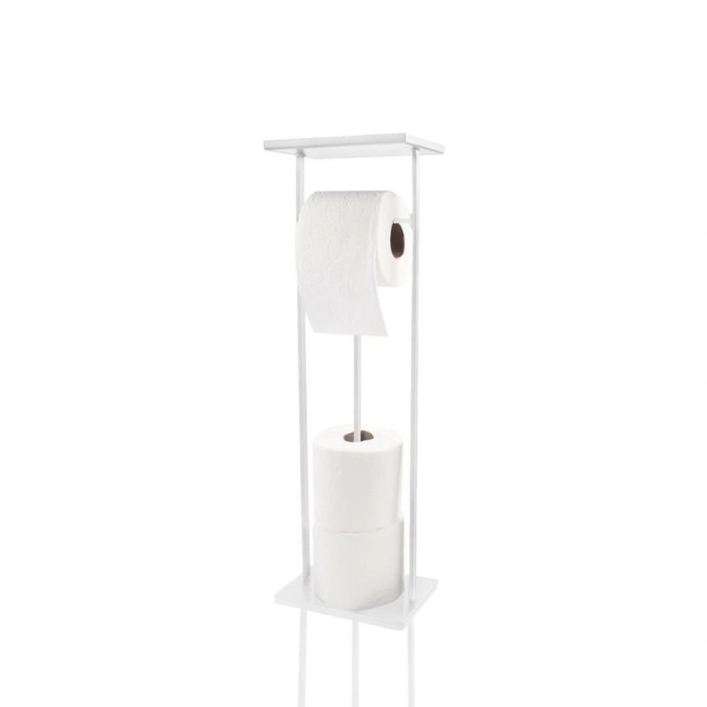 The Mia Tepsili Tuvalet Kağıdı Standı Beyaz 54x15x12 Cm görseli 5