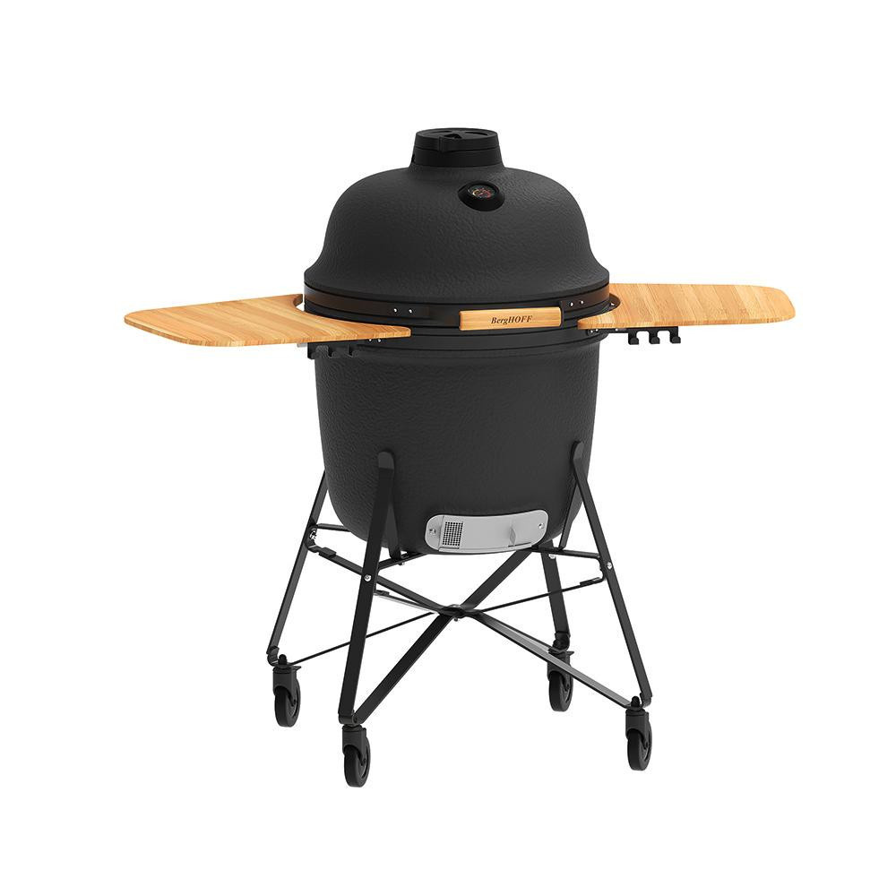 Berghoff Ron Mat Antrasit Büyük Seramik Barbekü Ve Fırın 58 Cm görseli 1