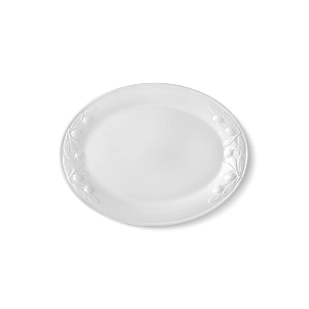 The Mia Grande Servis Tabağı Beyaz 48x36 Cm görseli 5