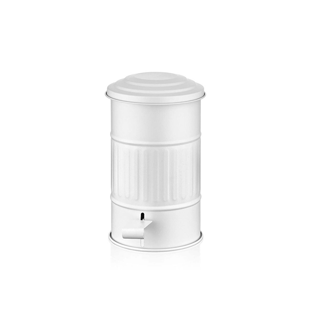 The Mia Çöp Kovası Banyo 5 Lt Beyaz Mgl0009 görseli 1