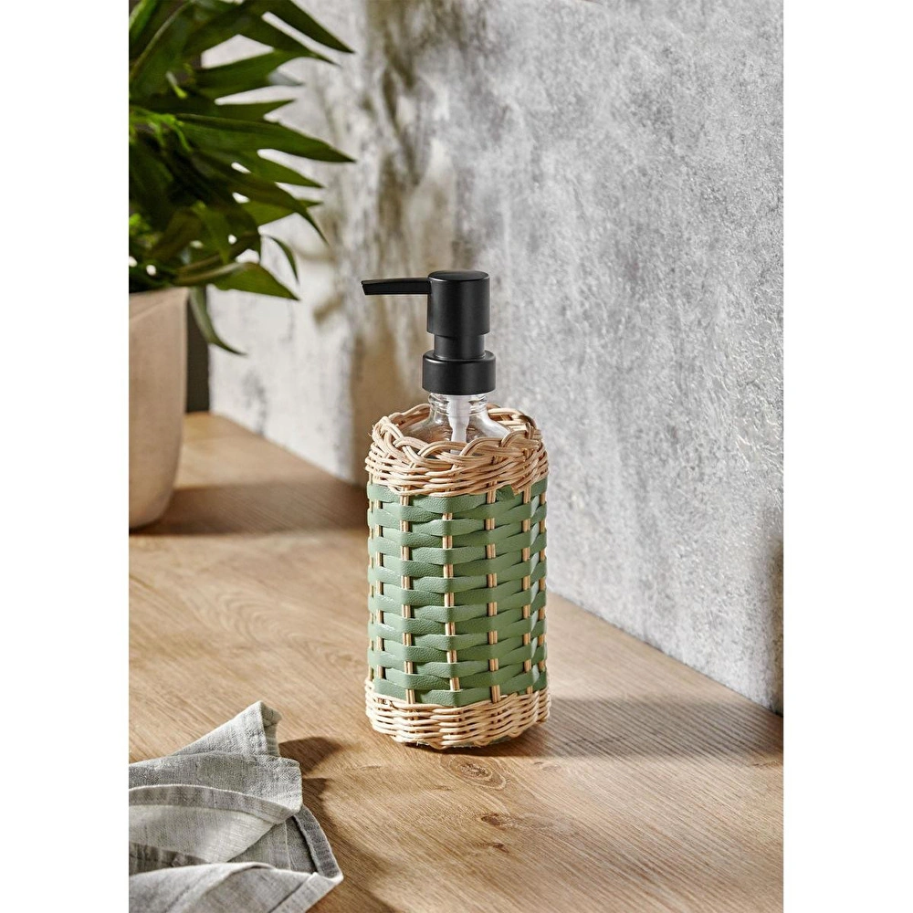 The Mia Rattan Sıvı Sabunluk Yeşil 483 Ml görseli 2