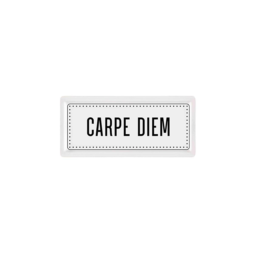 The Mia Dikdörtgen Servis Carpe Diem - 35 X 16 Cm görseli 1