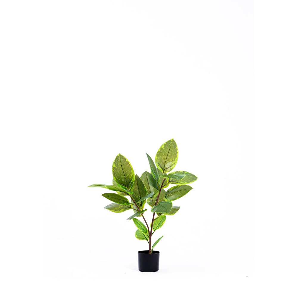 The Mia Ficus Altissima Yapay Ağaç Yeşil 2 Dallı 90 Cm görseli 1