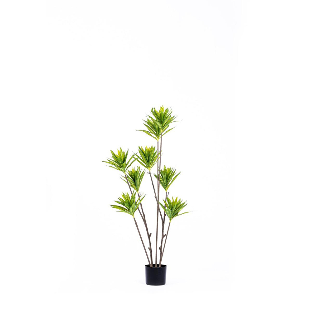 The Mia Lily Bamboo Yapay Ağaç Yeşil 7 Dallı 120 Cm görseli 1