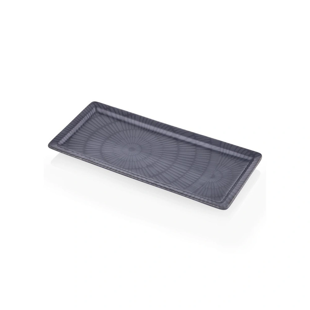 The Mia Noon Dikdörtgen Servis Gri 35x16 Cm görseli 1