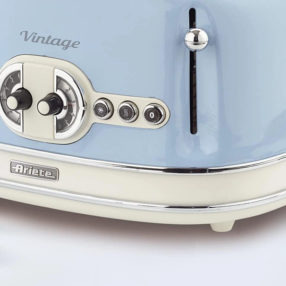 Ariete Vintage Ekmek Kızartma Makinesi - 4 Dilim, Mavi görseli 3