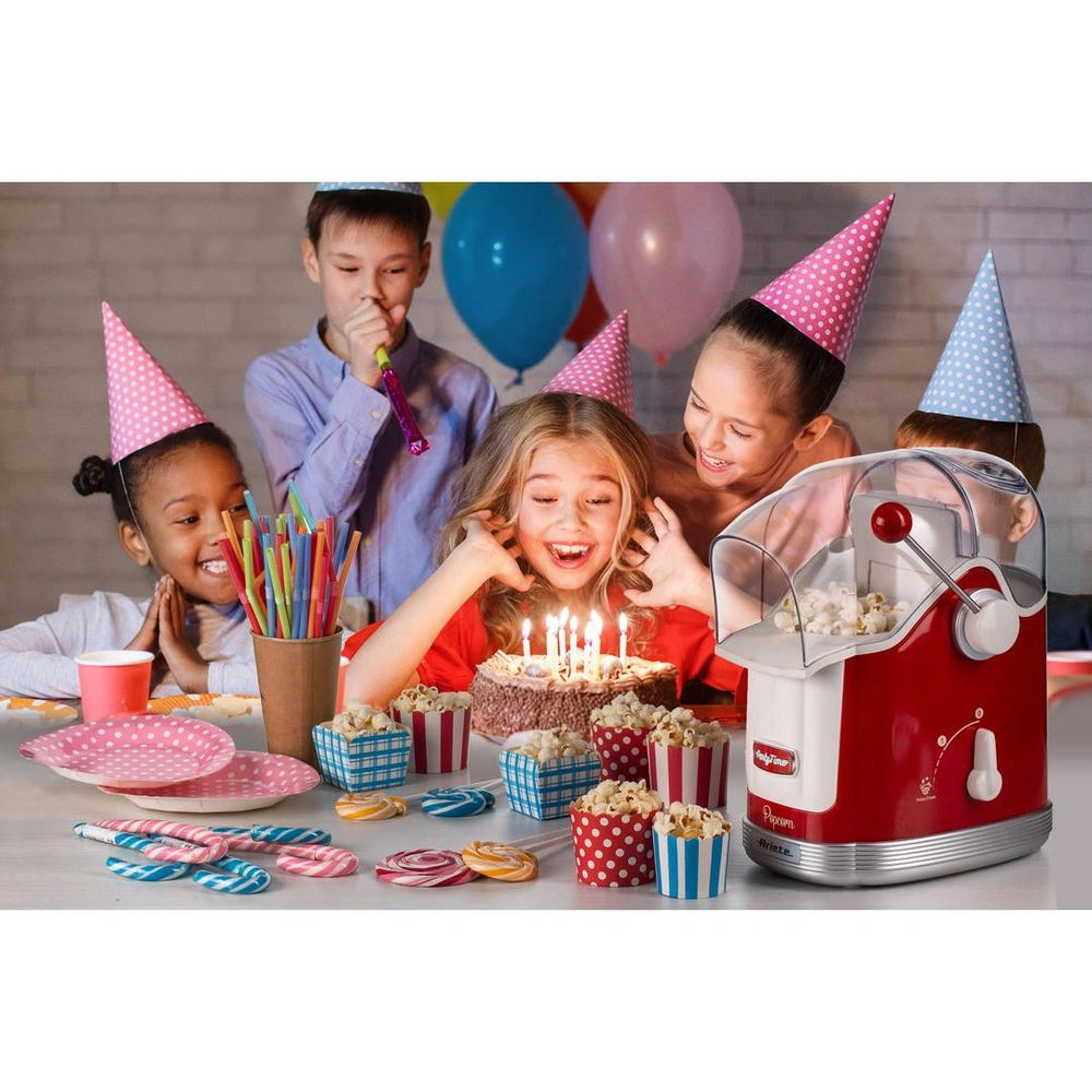 Ariete Party Time Kollu Mısır Patlatma Makinesi - Kırmızı görseli 4