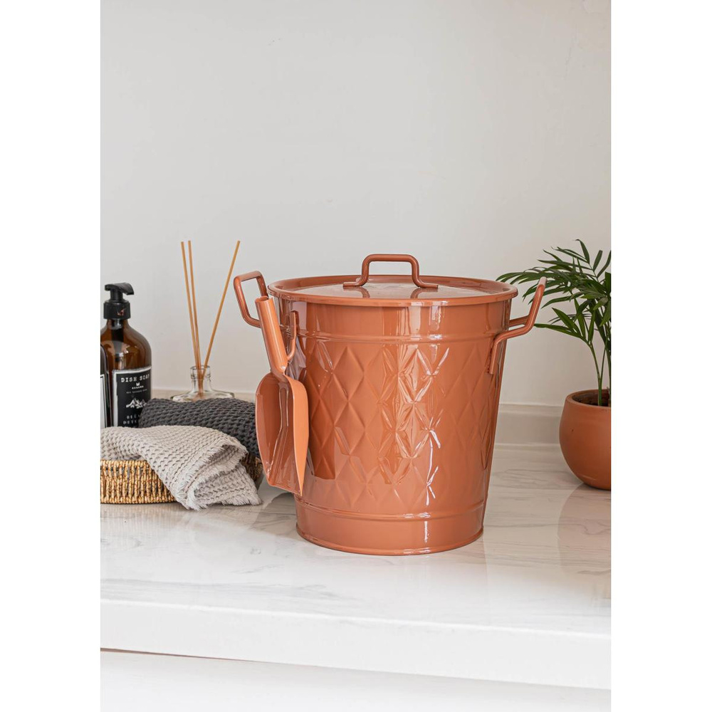 The Mia Prizma Deterjan Saklama Kabı Terracota görseli 3