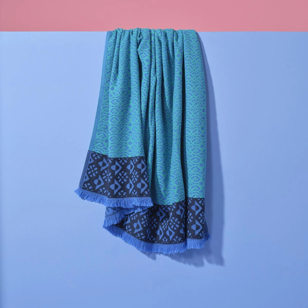 3rd Culture Teal Thagzo Örtü, Koltuk Şalı görseli 2