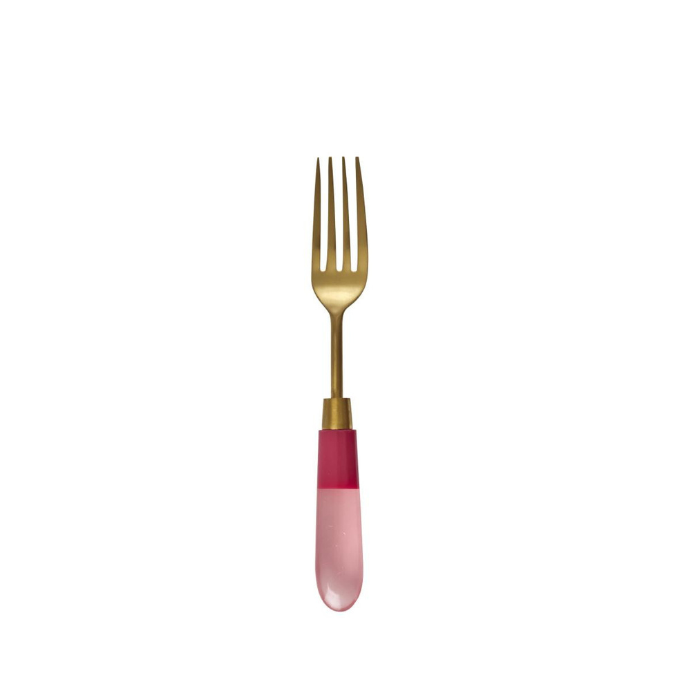 Rice Paslanmaz Çelik Çatal - Pembe görseli 1