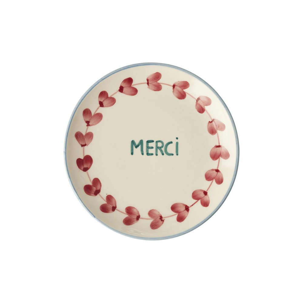 Rice El Yapımı Seramik Tatlı Tabağı - Merci görseli 1