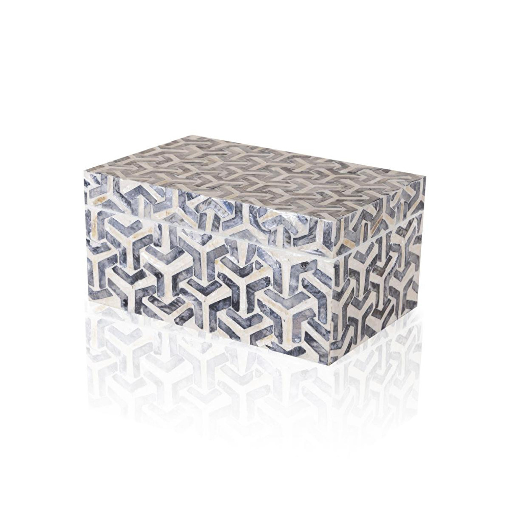 The Mia Sedef Dikdörtgen Kutu 25x16x12 Cm Tlc0087 görseli 1
