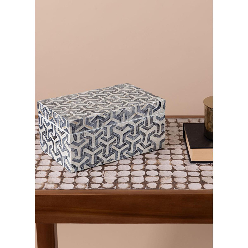 The Mia Sedef Dikdörtgen Kutu 25x16x12 Cm Tlc0087 görseli 2