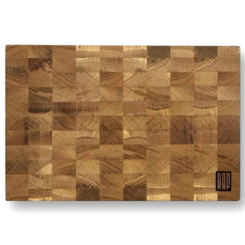 Kaf Ahşap Kesme Tahtası Meşe (End Grain) - M görseli 1